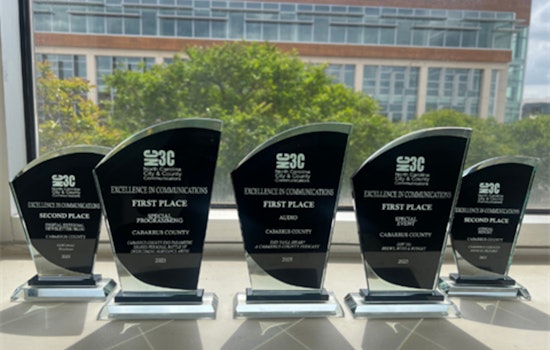 Cabarrus County Communications Team Honored with Multiple Awards at NC3C Excellence in Communications