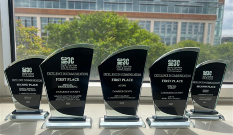 Cabarrus County Communications Team Honored with Multiple Awards at NC3C Excellence in Communications