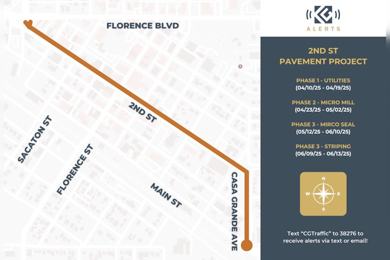 Casa Grande Roads to Close Overnight for Essential Pavement Maintenance Starting Thursday