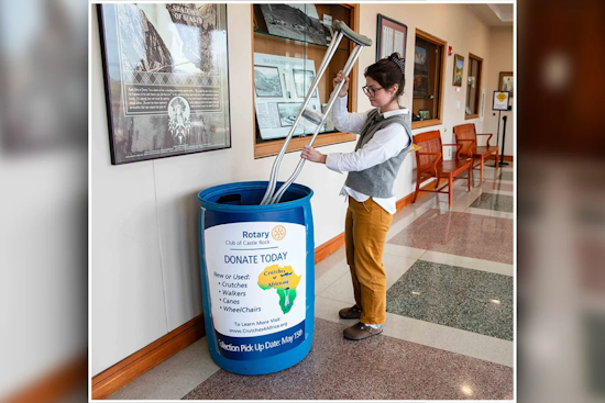 Castle Rock Rotary Club Partners with Crutches 4 Africa for Mobility Device Donation Drive
