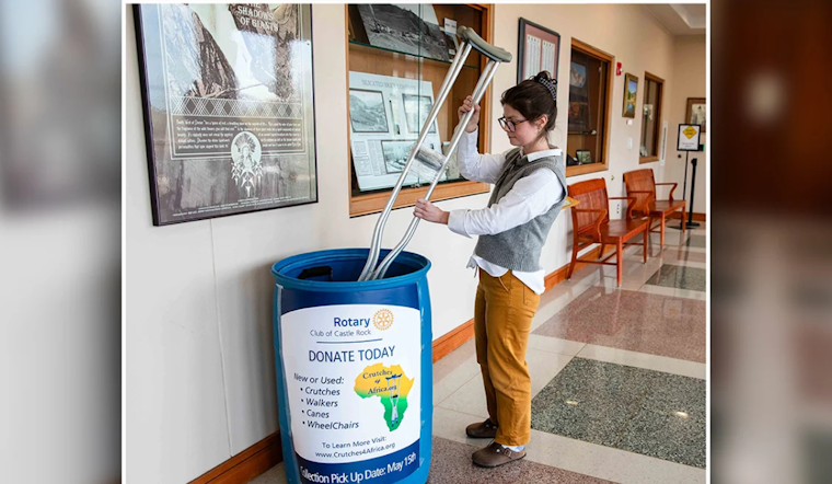 Castle Rock Rotary Club Partners with Crutches 4 Africa for Mobility Device Donation Drive
