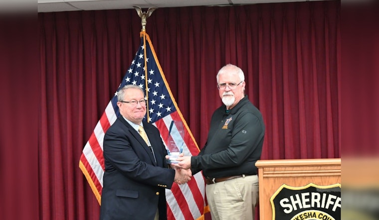 Chaplain Steve Niles Honored with Lifetime Service Award by Waukesha County Sheriff's Department