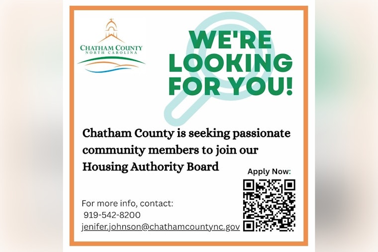 Chatham County Seeks Passionate Residents to Join Housing Authority Board