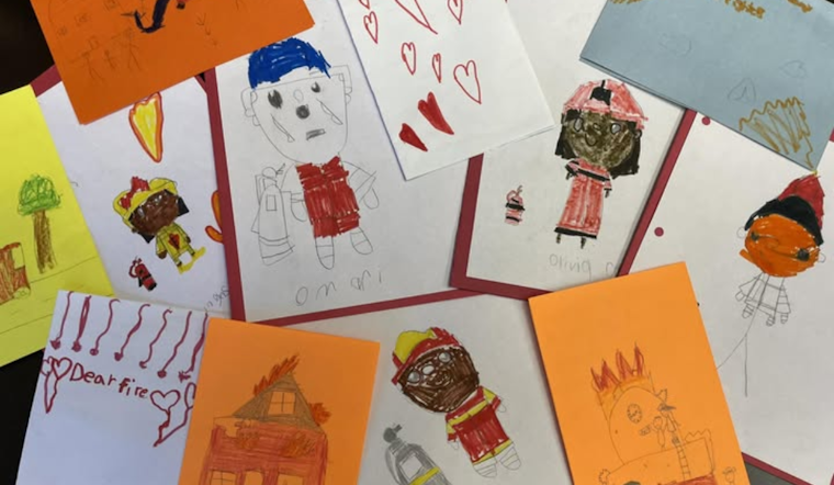 Cincinnati Firefighters Touched by Young Students' Thank You Notes for East Price Hill Fire Response