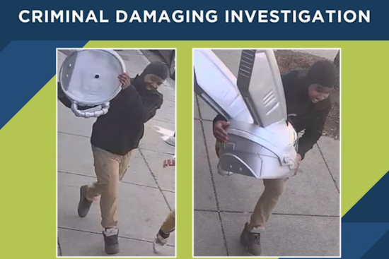 Cincinnati Police Seek Suspect After Attempted Art Theft and Vandalism on Calhoun Street