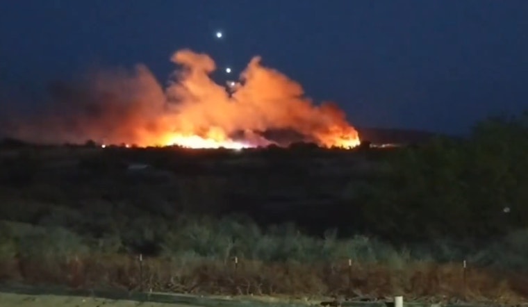 Clark County Firefighters Battle Second Brush Fire at Wetlands Park in Over a Week
