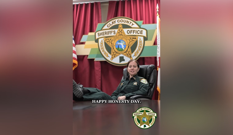 Clay County Sheriff's Office in Florida Declares "Honesty Day" on April Fools', Inviting Those with Warrants to Come Forward