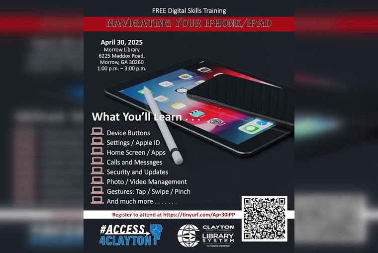 Clayton County Offers Exclusive iPhone and iPad Training Course for Apple Enthusiasts