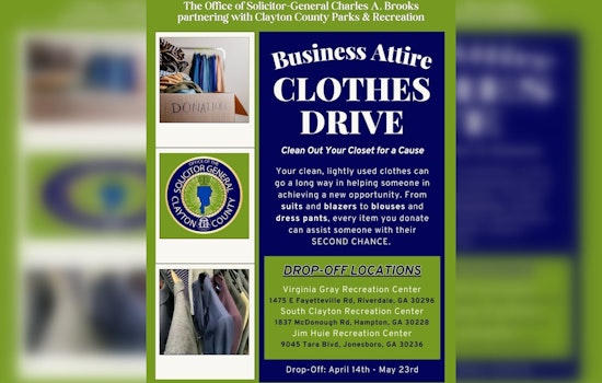 Clayton County's Business Attire Clothing Drive Aims to Dress Locals for Success