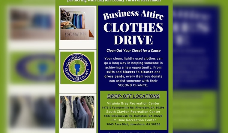 Clayton County's Business Attire Clothing Drive Aims to Dress Locals for Success