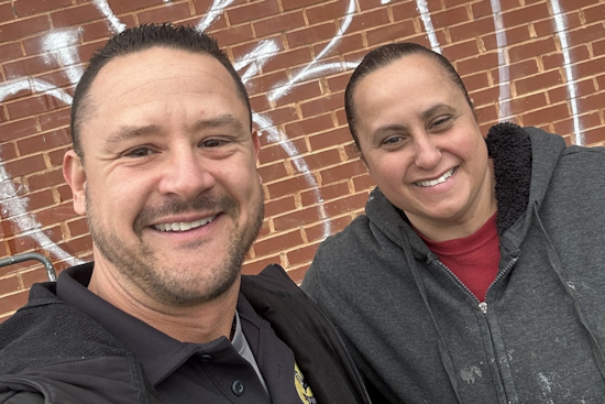 Cleveland Police Commander Commends Local Woman's Efforts to Clean Up Graffiti