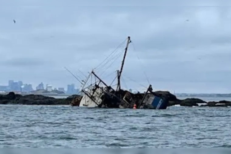 Coast Guard Rescues Trio from Grounded Fishing Vessel in Boston Harbor, No Injuries Reported