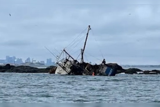 Coast Guard Rescues Trio from Grounded Fishing Vessel in Boston Harbor, No Injuries Reported