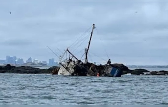 Coast Guard Rescues Trio from Grounded Fishing Vessel in Boston Harbor, No Injuries Reported