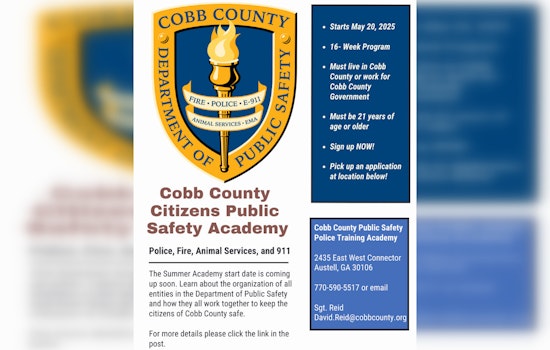 Cobb County Invites Residents to Explore Public Safety Operations Through Citizens Academy Program