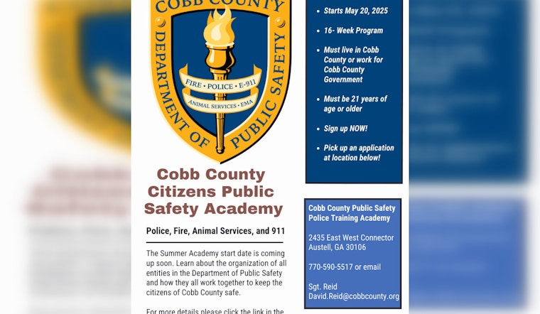 Cobb County Invites Residents to Explore Public Safety Operations Through Citizens Academy Program