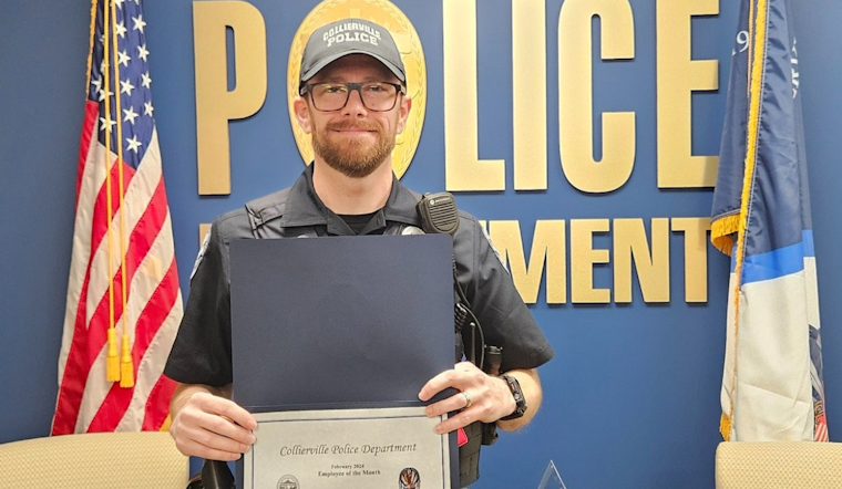 Collierville Officer Thomas Spain Honored as Employee of the Month for Tech Expertise