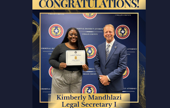 Collin County DA's Office Promotes Kimberly Mandhlazi, Acknowledges Dedication to Justice