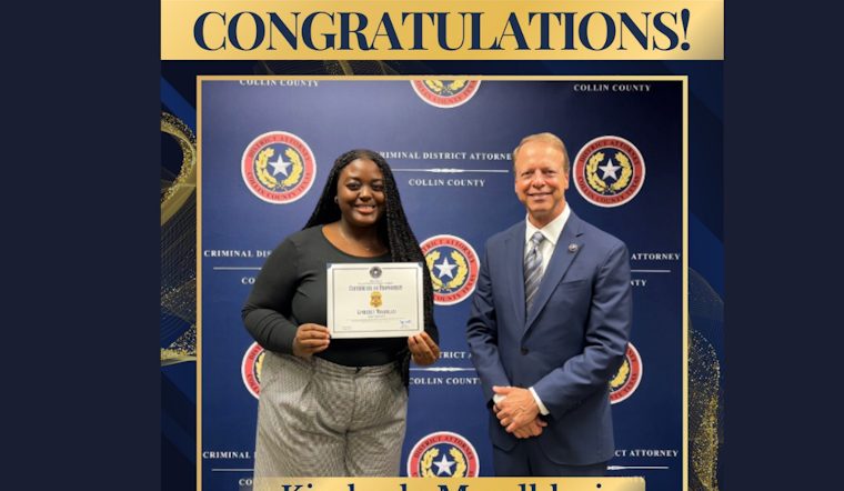 Collin County DA's Office Promotes Kimberly Mandhlazi, Acknowledges Dedication to Justice