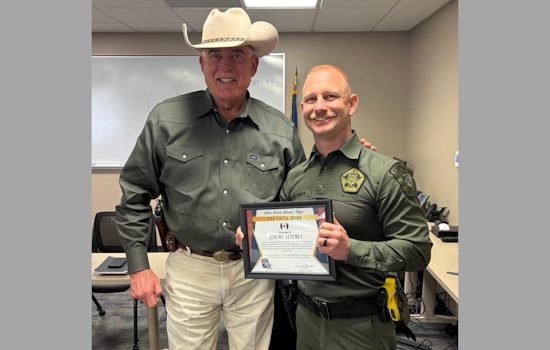 Collin County Deputy Honored with Life Saving Award for Reviving Overdose Victim