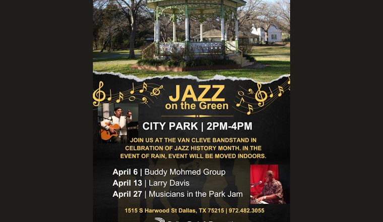 Dallas' City Park Jazz Concert Series: A Fusion of Free Music and History in April