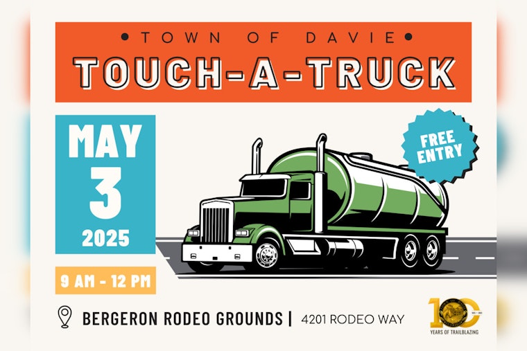 Davie Readies for Family-Friendly Touch-a-Truck Event at Bergeron Rodeo Grounds on May 3