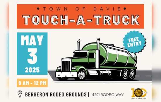 Davie Readies for Family-Friendly Touch-a-Truck Event at Bergeron Rodeo Grounds on May 3