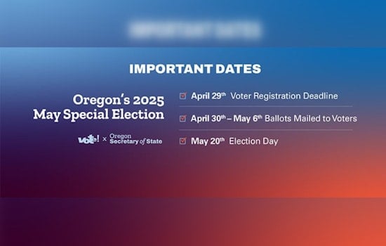 Deadline to Register for Oregon's May Special Election Strikes Today, A Call to Action by Secretary of State Tobias Read