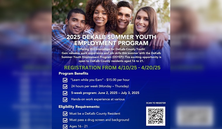 DeKalb County Launches Summer Youth Employment Program Offering 350 Internships to Local Teens