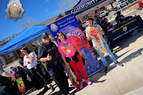 Denver Police and Youth Bond Over New Skatepark Event with Support from Local Organizations