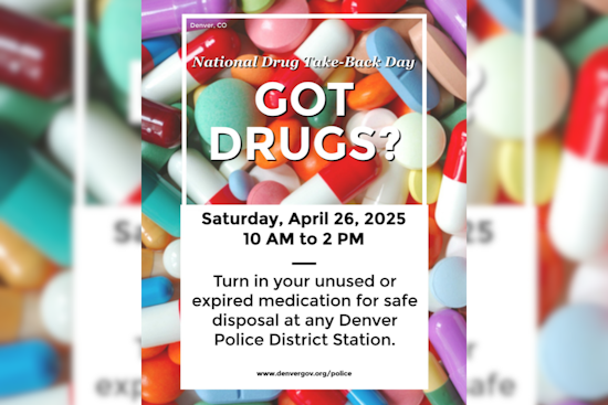 Denver Police Department Hosts National Prescription Drug Take-Back Day on April 26