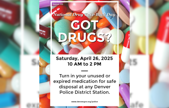 Denver Police Department Hosts National Prescription Drug Take-Back Day on April 26
