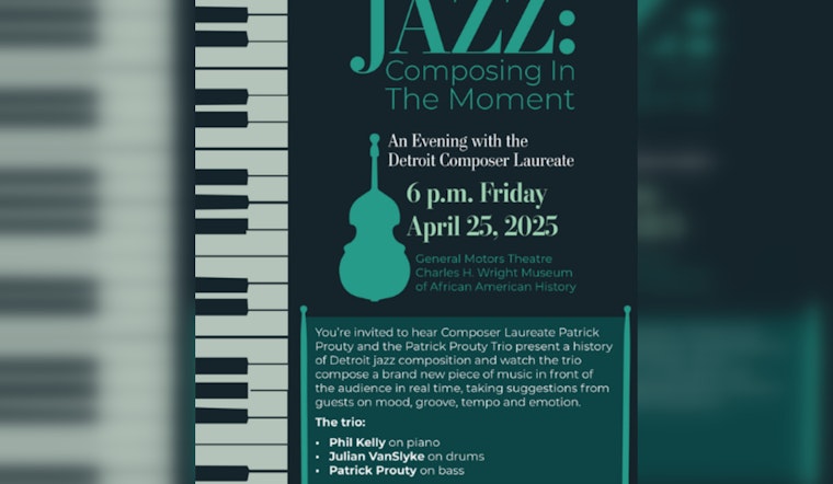Detroit's Own Patrick Prouty to Shine as City Composer Laureate at Wright Memorial Public Library Concert