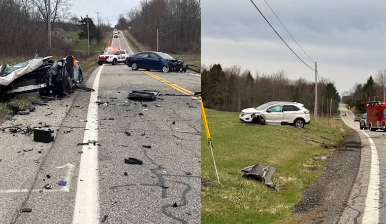 Distracted Driver Charged After Dropping Doughnut Leads to Three-Car Crash in Thompson Township