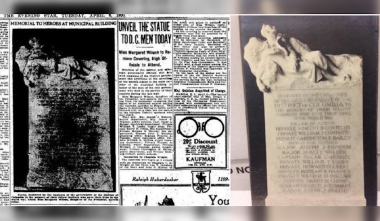 District of Columbia Commemorates WWI Entrance Anniversary with Tribute to Fallen Heroes at Local Monument