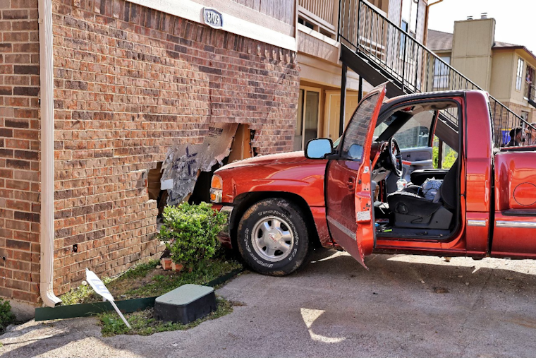 Drug-Impaired Driver Rams Into Two Buildings in White Settlement, Injuring Residents