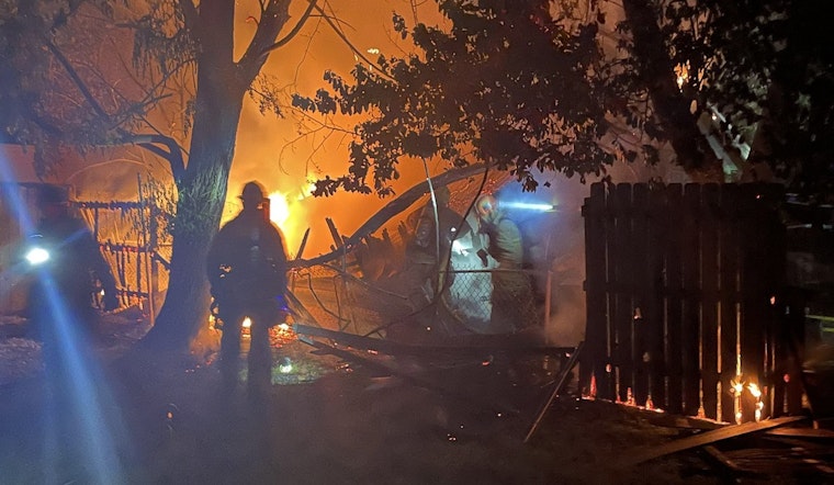 East Austin Garage Fire Contained, Power Outages Affect Nearby Residents