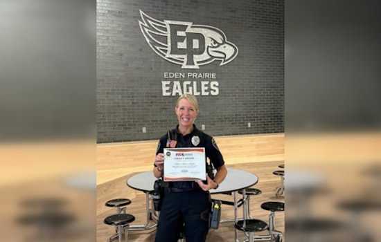 Eden Prairie Officer Ryan Kuffel Honored as Community Leader of the Year