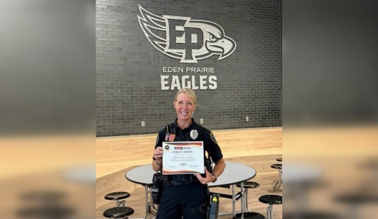 Eden Prairie Officer Ryan Kuffel Honored as Community Leader of the Year