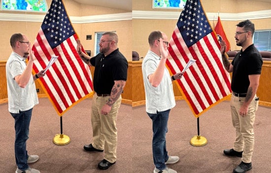 Elizabethton Police Department Welcomes New Officers from Elizabethton and Bristol