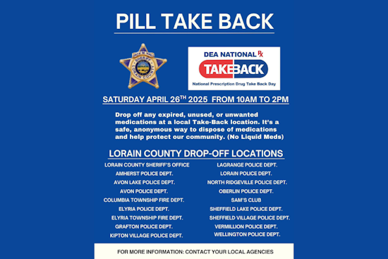 Elyria Police Collaborate with DEA for Prescription Drug Take-Back Initiative to Prevent Misuse
