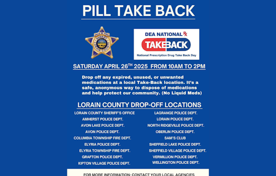 Elyria Police Collaborate with DEA for Prescription Drug Take-Back Initiative to Prevent Misuse