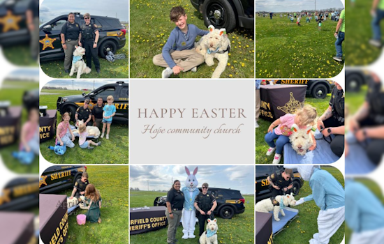 Fairfield's Hope Community Church Easter Egg Hunt Features Special Appearance by Sheriff's Deputies and Easter Bunny