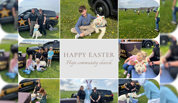 Fairfield's Hope Community Church Easter Egg Hunt Features Special Appearance by Sheriff's Deputies and Easter Bunny