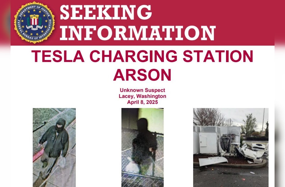 FBI Escalates Search for Suspect Behind Tesla Charging Station Blast in Lacey, Decrees Act as Domestic Terrorism