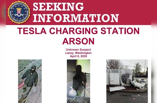 FBI Escalates Search for Suspect Behind Tesla Charging Station Blast in Lacey, Decrees Act as Domestic Terrorism