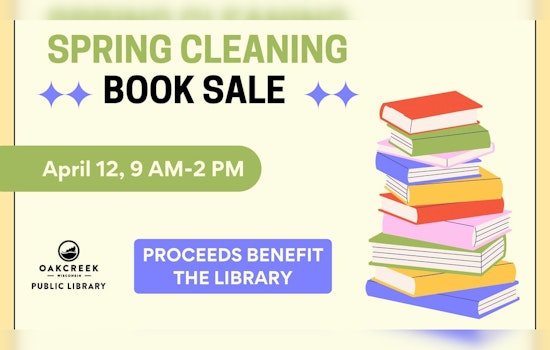 Fill a Bag with Books for Just $5 at Oak Creek Public Library's One-Day Sale Event