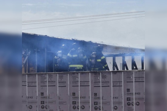 Firefighters Prevent Potential Disaster, Rescue Individual from Roof During Brownsburg Wawa Construction Site Blaze