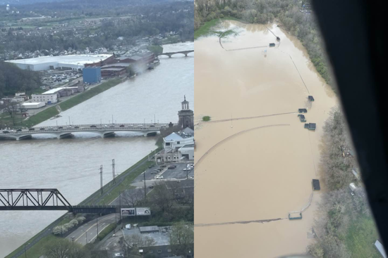 Flood Warning Extended Along Great Miami River Near Middletown, Residents Advised to Remain Cautious