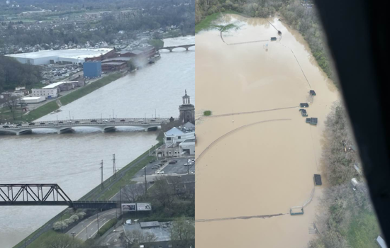 Flood Warning Extended Along Great Miami River Near Middletown, Residents Advised to Remain Cautious